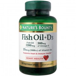 Купить D3 Nature’s Bounty Fish Oil + D3 Киев, Украина